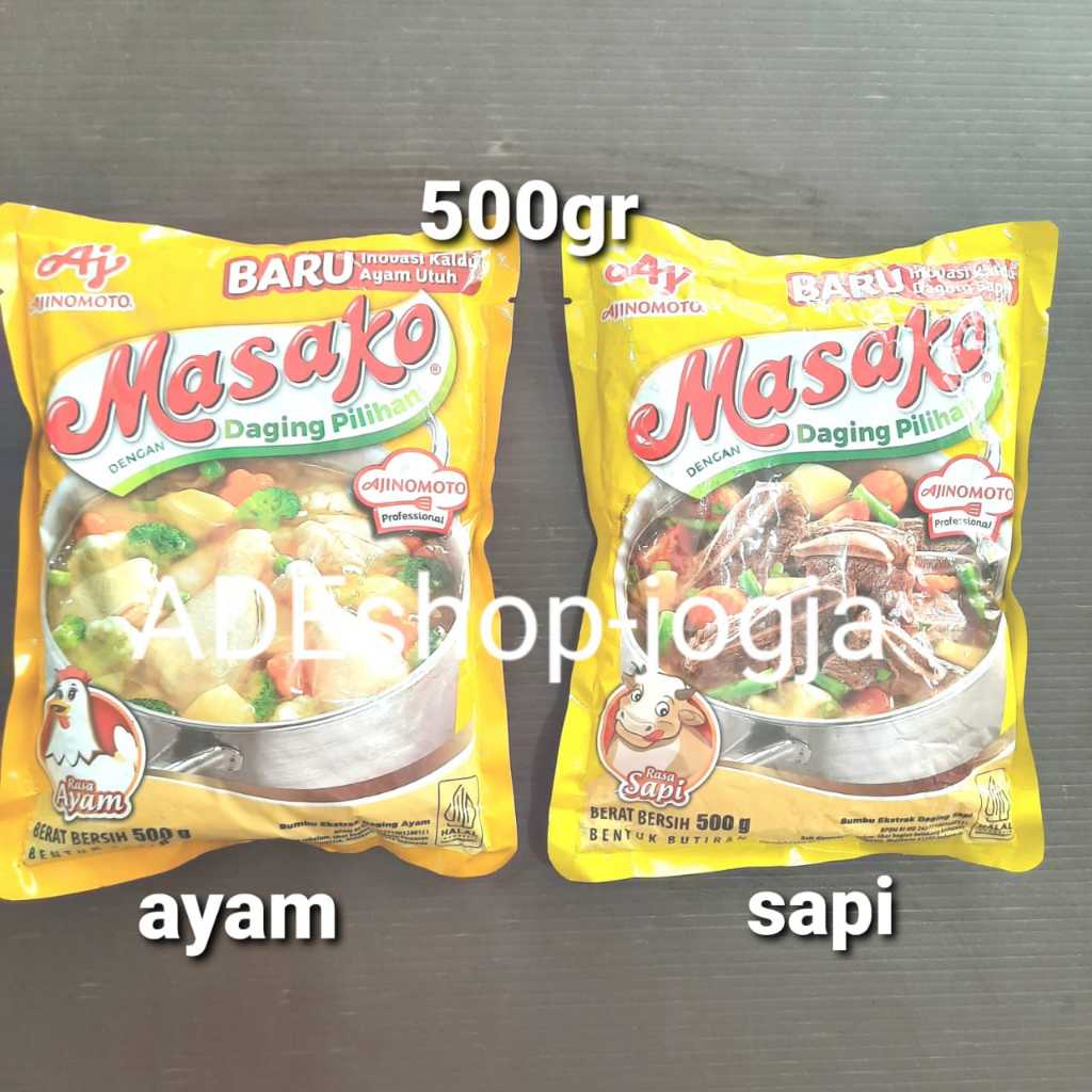 

masako kaldu ayam sapi ajinomoto 500 gr penyedap rasa horeca bumbu horeka