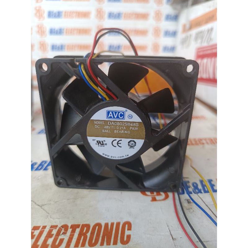 Cooling Fan Kipas 8cm 48v 0.21a ball bearing