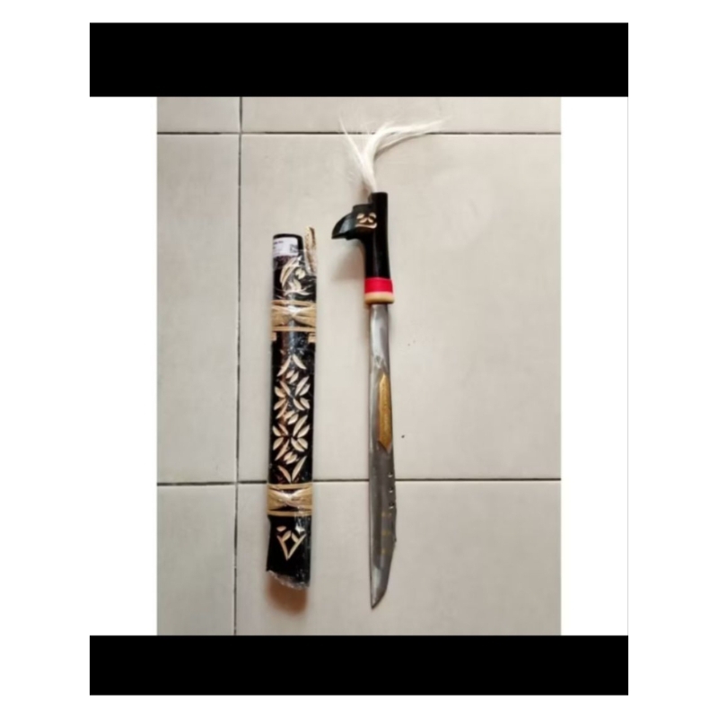 MANDAU KHAS DAYAK 40cm - MANDAU KALIMANTAN - AKSESORIES KHAS DAYAK
