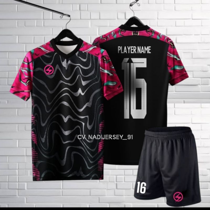 Bisa Sablon nama Dan Nomor punggung Setelan  Baju Jersey futsal Cowok Cewek Dewasa Terbaru