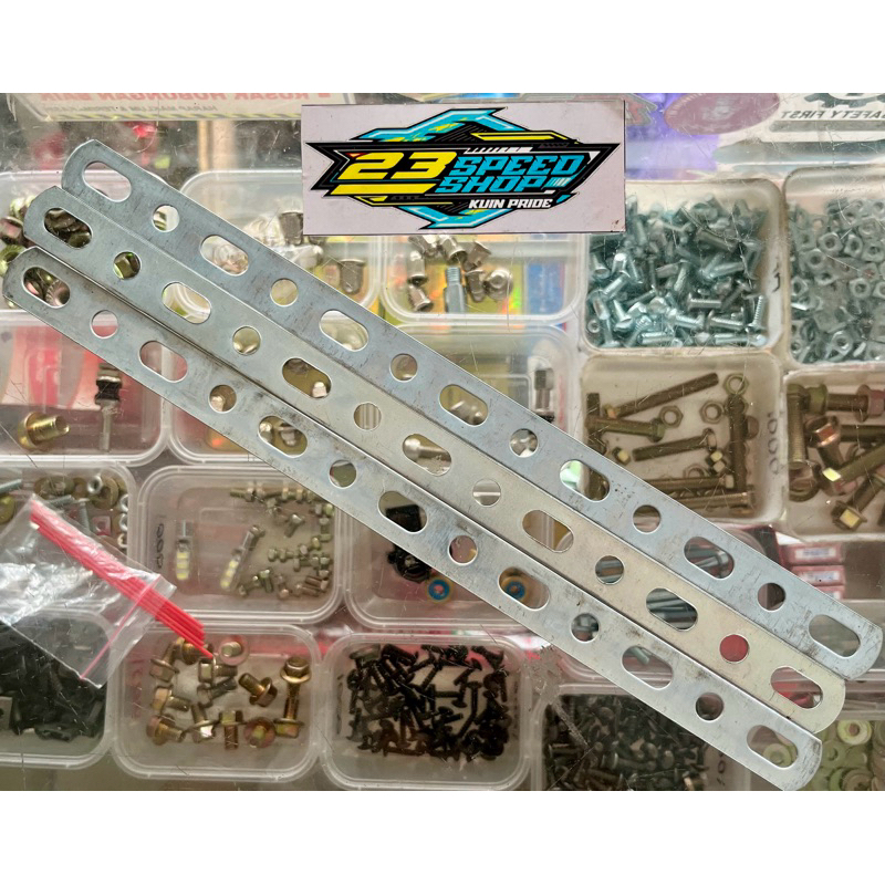 

besi plat penggaris knalpot besi bolong breket