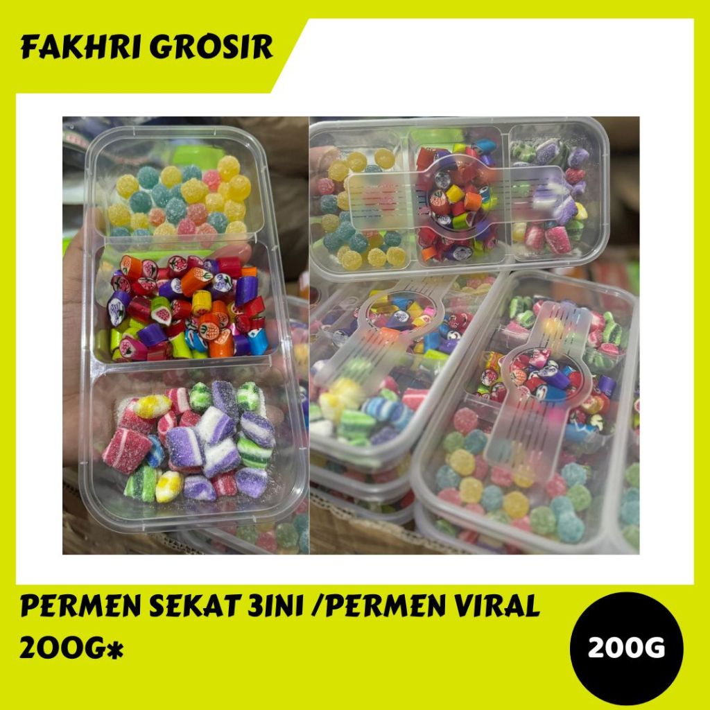 

PERMEN SEKAT 3IN1 /PERMEN VIRAL 200G