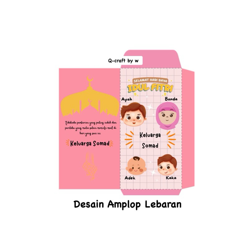 

amplop lebaran lucu unik/ amplop lebaran costum / amplop foto / amplop gift wedding / amplop aesthetic