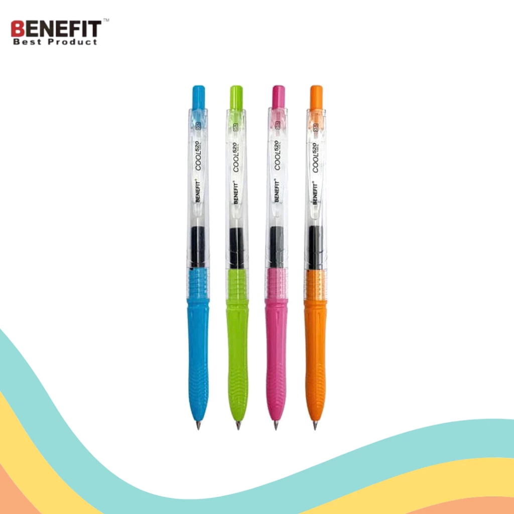 

GEL PEN BENEFIT GP-520 MIXED (3 PCS)