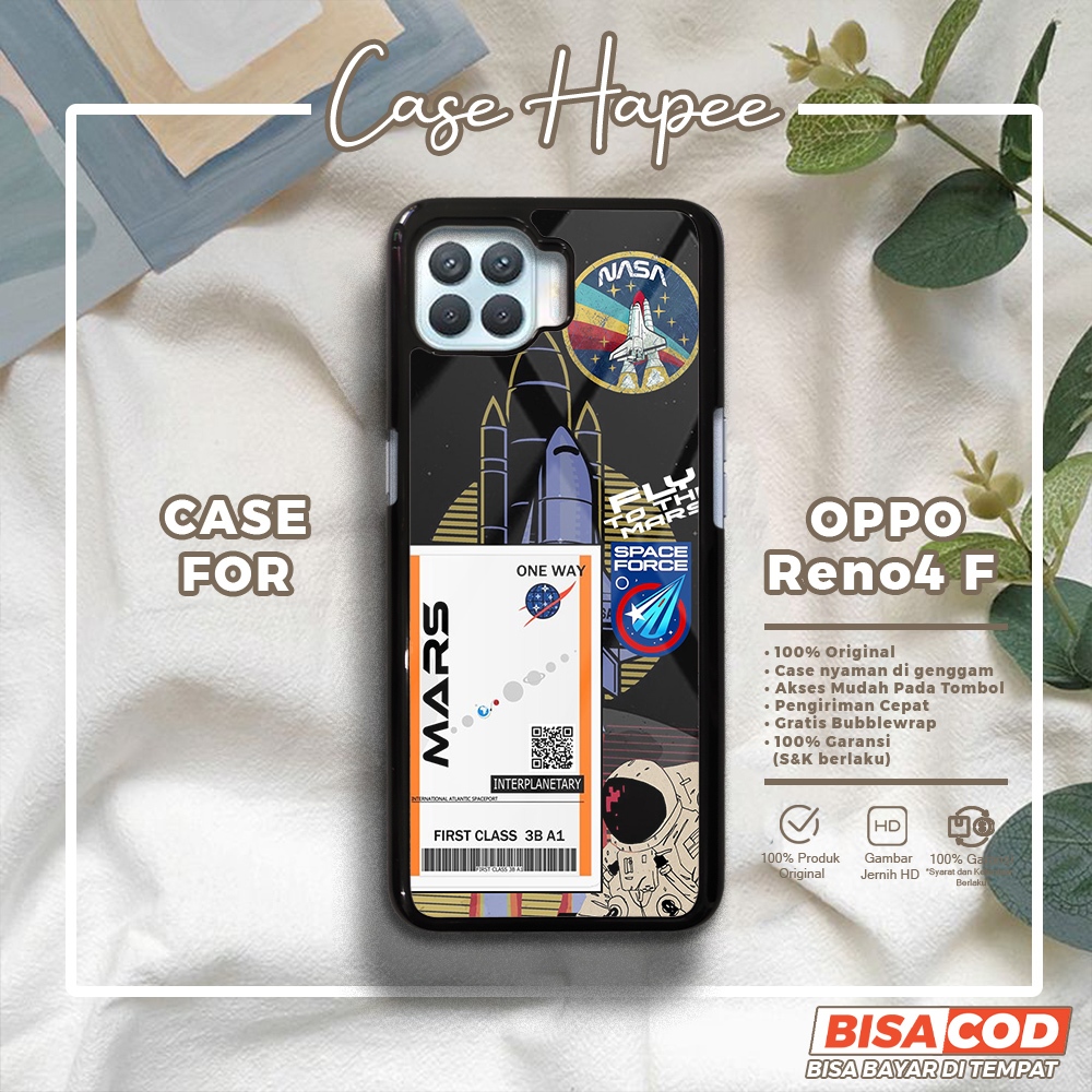 Case Oppo Reno 4F Casing Oppo Reno 4F [NASA] Casehapee Case Glossy Case Aesthetic Custom Case Premiu