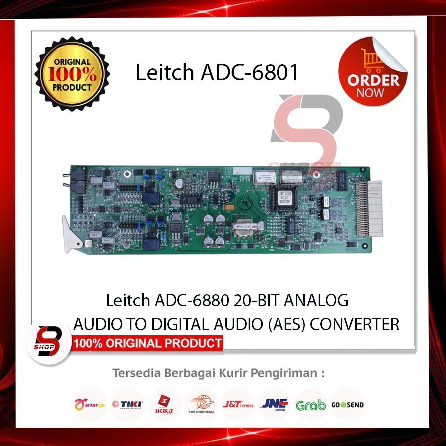 Leitch ADC-6880 20-BIT ANALOG AUDIO TO DIGITAL AUDIO (AES) CONVERTER