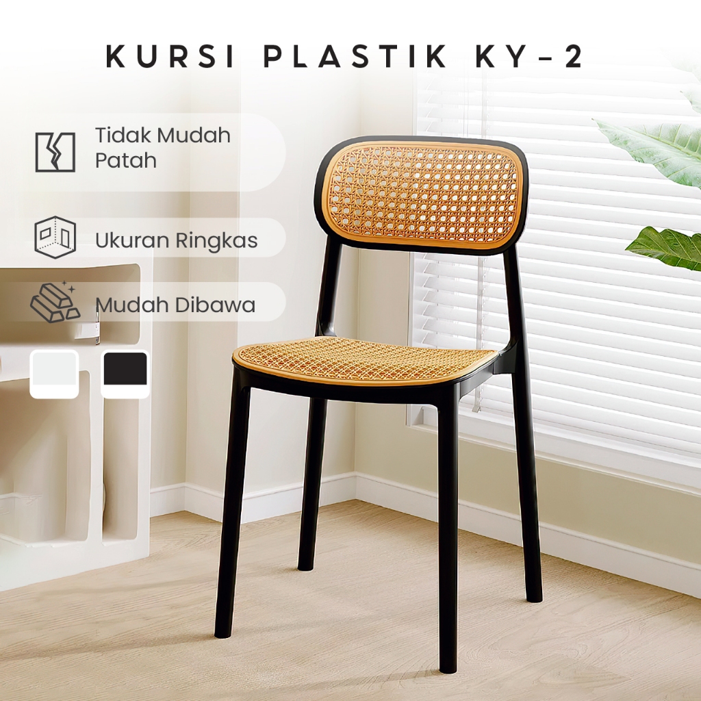 KURSI SANTAI ROTAN TABITHA Kursi Plastik KY-2 KURSI OUTDOOR