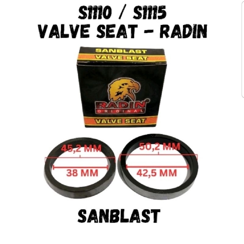 S1110 S1115 Valve seat + sitting klep + mangkok klep mesin diesel dongfeng radin