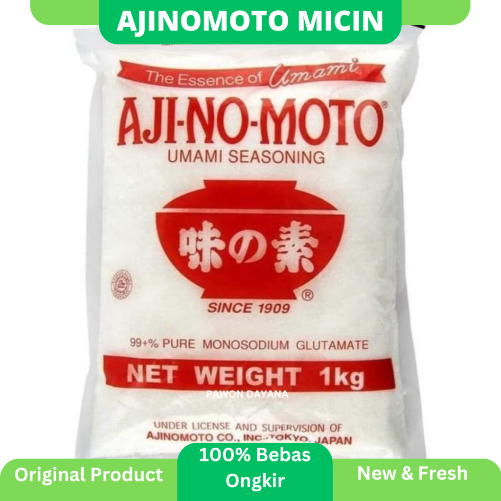 

Micin Ajinomoto 1kg / Ajinomoto Micin 250gram / MSG Ajinomoto / Micin Halus / Penyedap Rasa