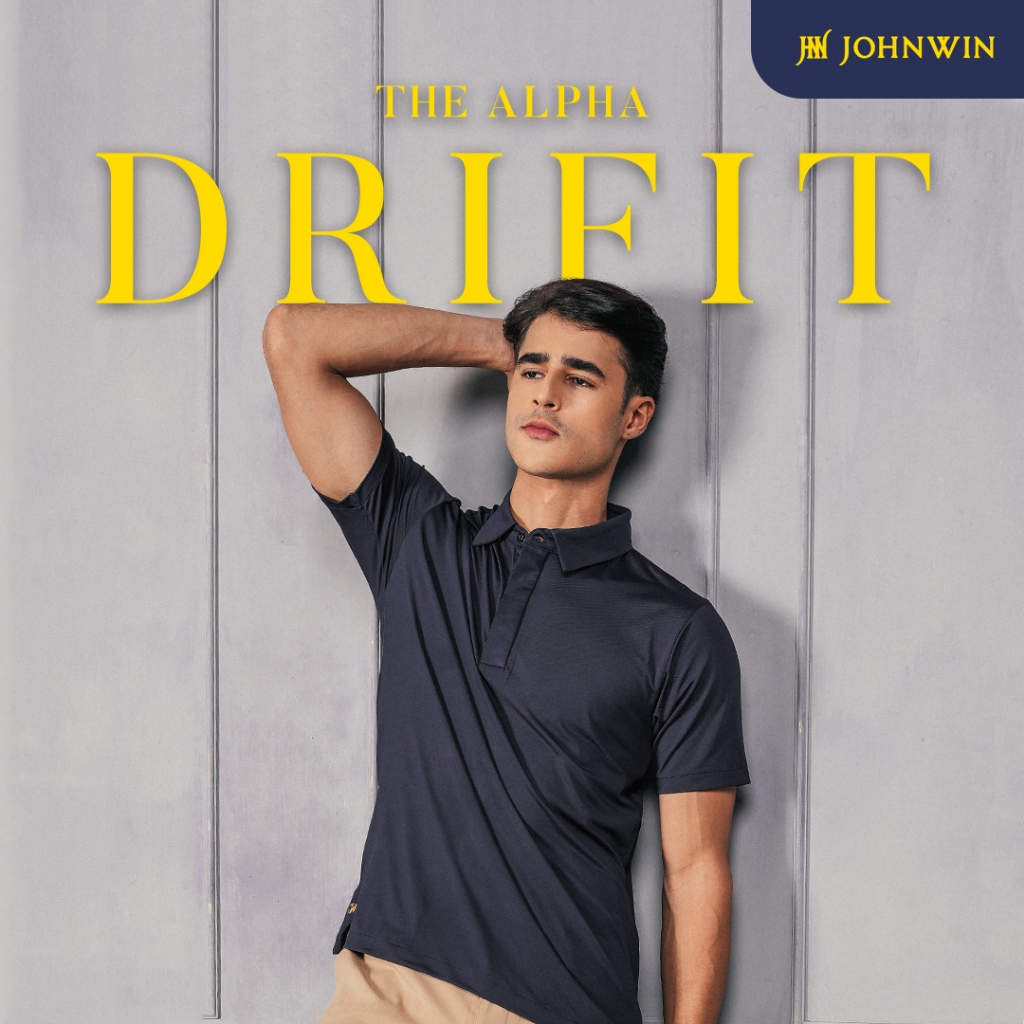 Johnwin - Polo Alpha Drifit - Polo Shirt - Kaos Polo - Abu / Grey - Polos - FWS.638.C007.004.C-S/S -