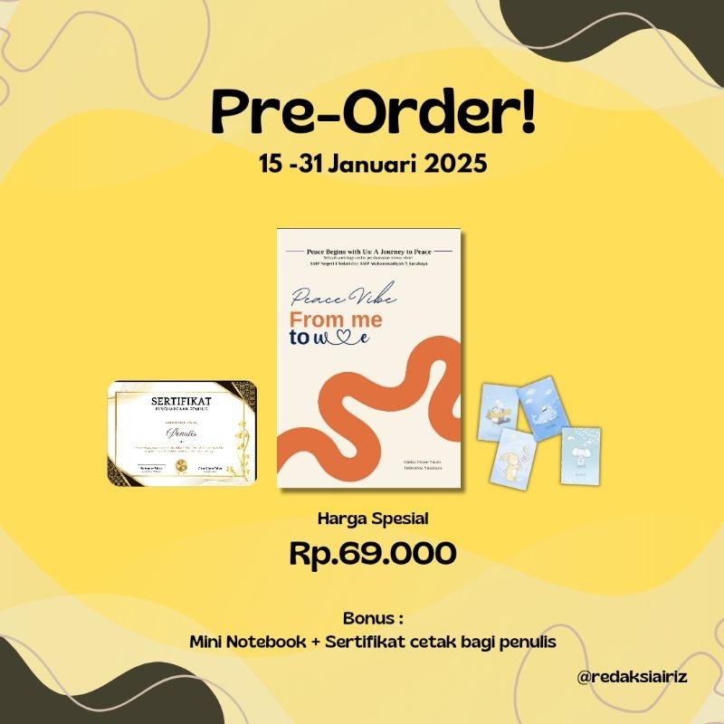 Buku PEACE VIBE : From Me to We