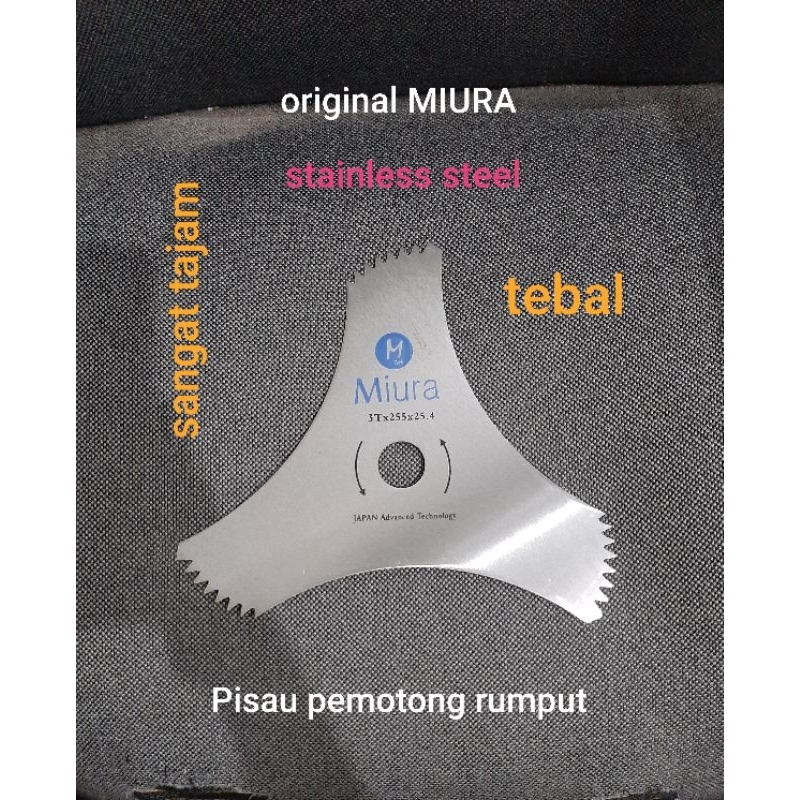 pisau potong rumput model 3 mata 3T stainless