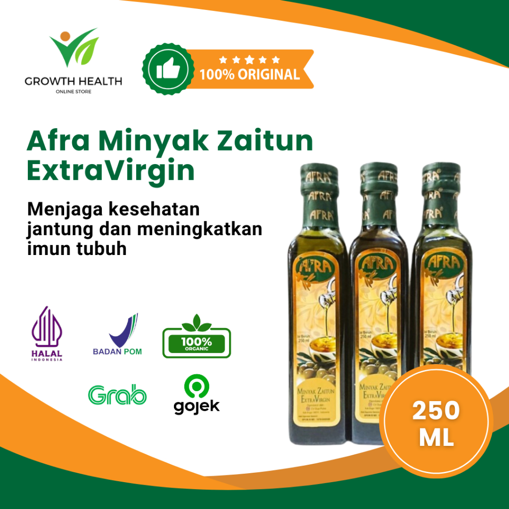 

Minyak Zaitun Afra 250ml Free Kolesterol