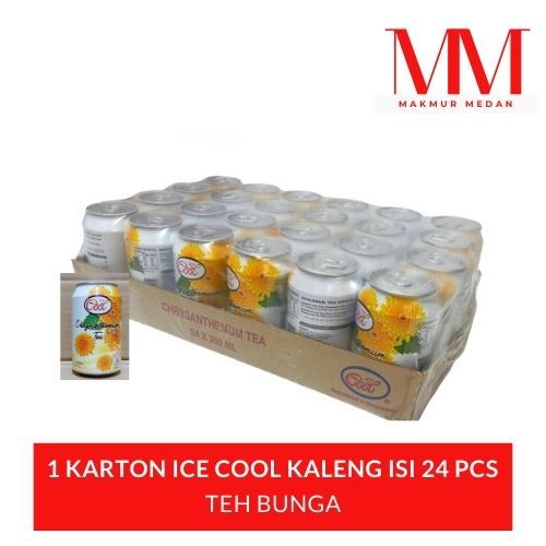 

1 KARTON ICE COOL TEH BUNGA KALENG 300 ML ISI 24 PCS