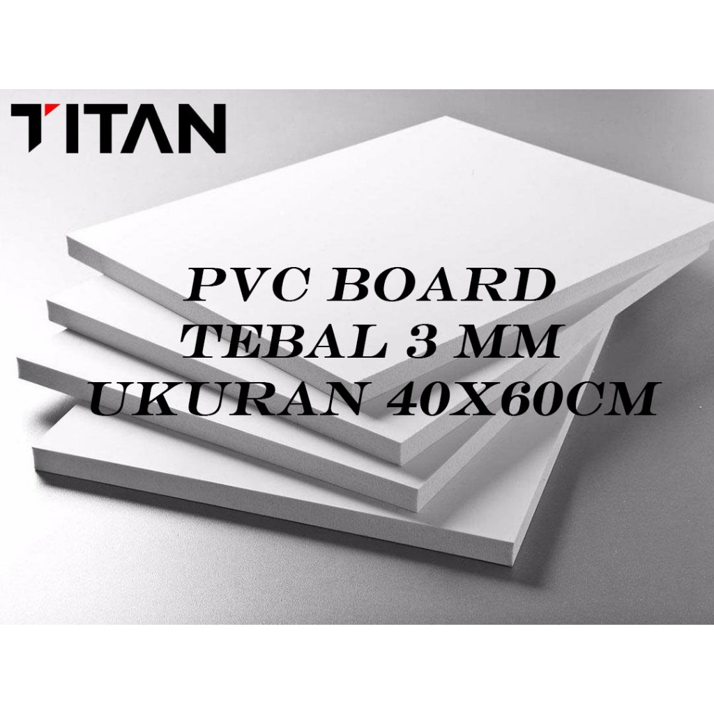 PVC Foam Board 3mm A2 (40x60cm) Bisa untuk pengganti triplek, kitchen set, diorama, miniatur dan lai