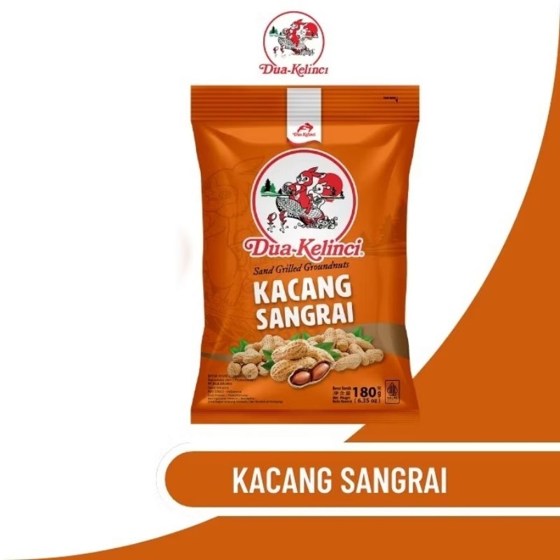 

Dua Kelinci Kacang Kulit Garing / Sangrai 180gr