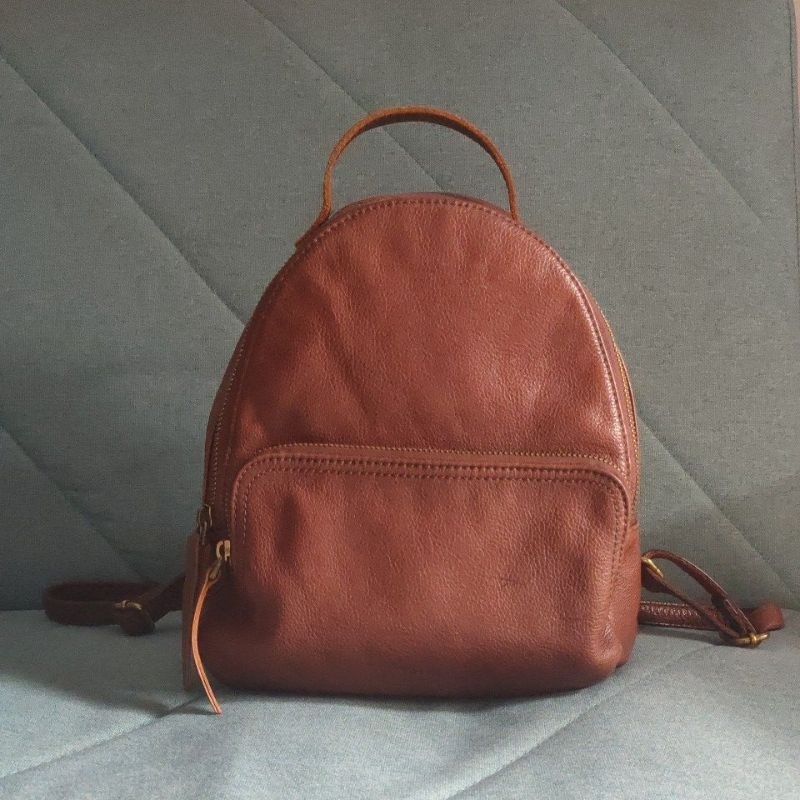 fossil preloved / fossil felicity backpack brown /tas fossil