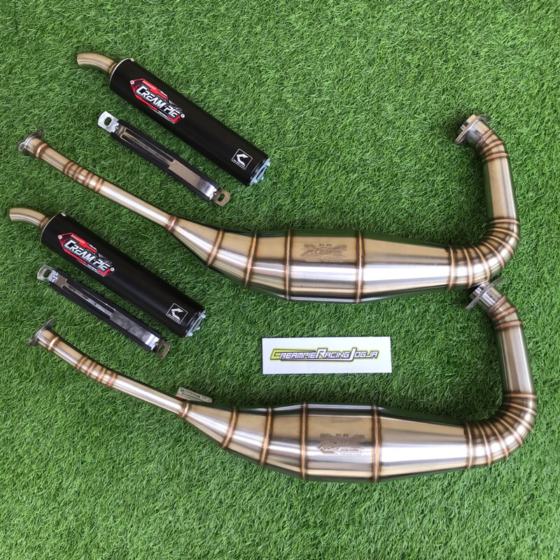 Knalpot Ninja R Ninja Rr 2Tak CREAMPIE ORIGINAL tipe NS2 STENLIS