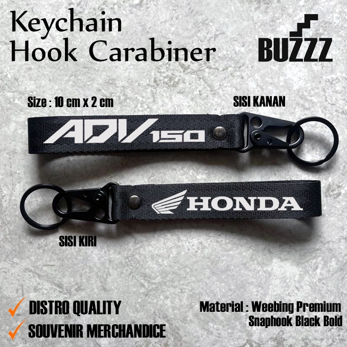 GANTUNGAN KUNCI ADV 150  - KEYCHAIN HONDA ADV 160 - CARABINER ADV - GANTUNGAN KUNCI HONDA ADV150 PRO