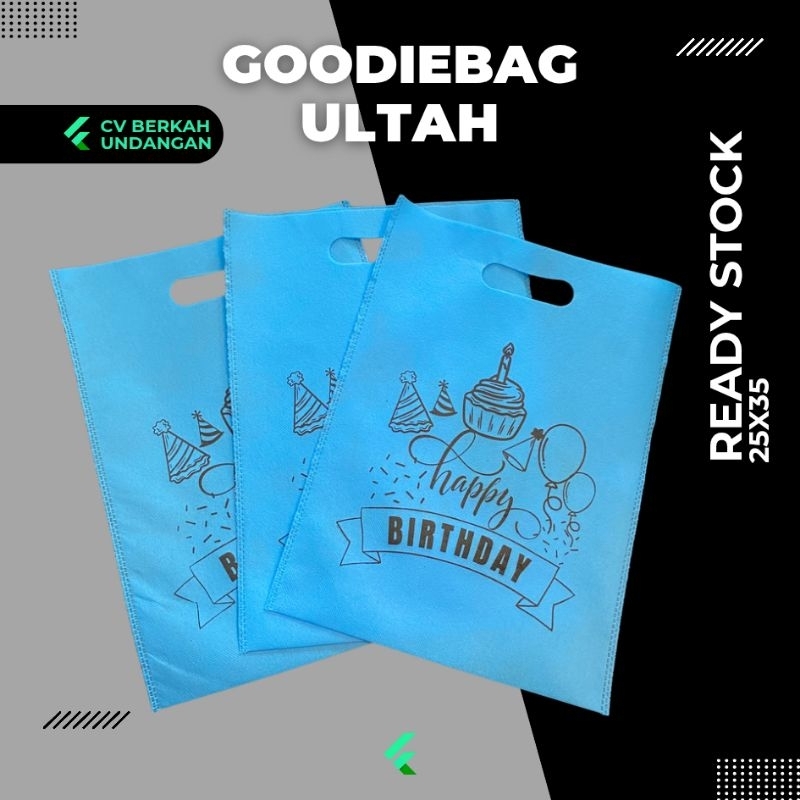 

TAS SPUNBOUND SOUVENIR ULANG TAHUN MURAH READY SIAP KIRIM FOP.25X35