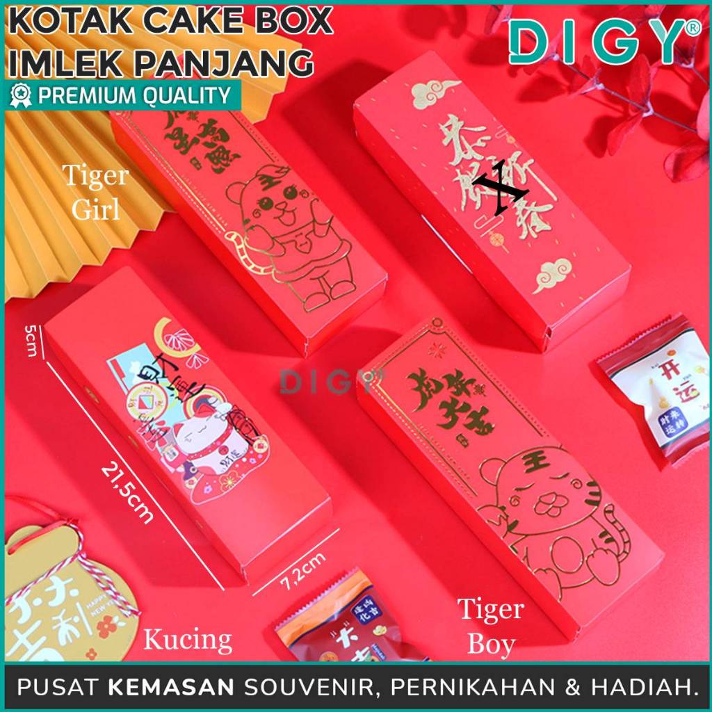 

Kotak Cake Box Panjang Souvenir Imlek / Kotak Kue Imlek / Kotak Kue Keranjang / Box Panjang / Box Hadiah / Kotak Imlek / Souvenir Permen Cookies