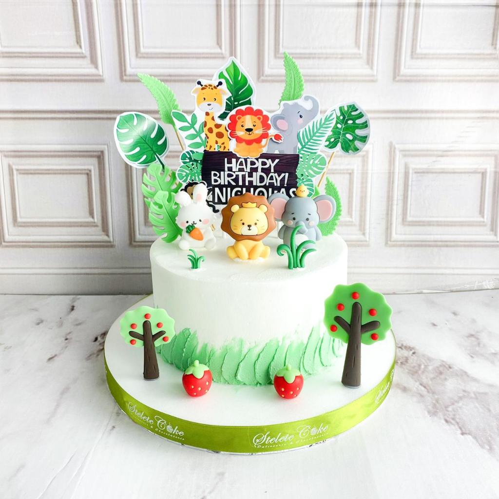 

Kue Ulang tahun/Birthday cake/Kue Ultah tema Hewan/Kue animal/Kue Birthday jakarta