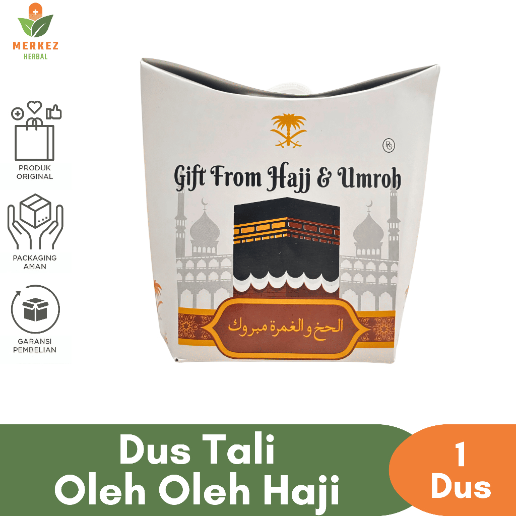 

Dus Kotak Box Tali & Kabah Kemasan Packing Tempat Paket Oleh Oleh Haji dan Oleh2 Umroh Grosir 1 Pcs