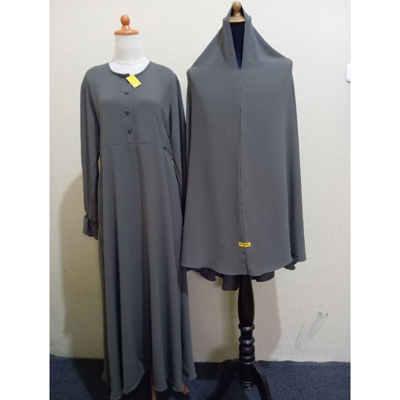 Gamis Set Khimar Mina Anti UV Sultan