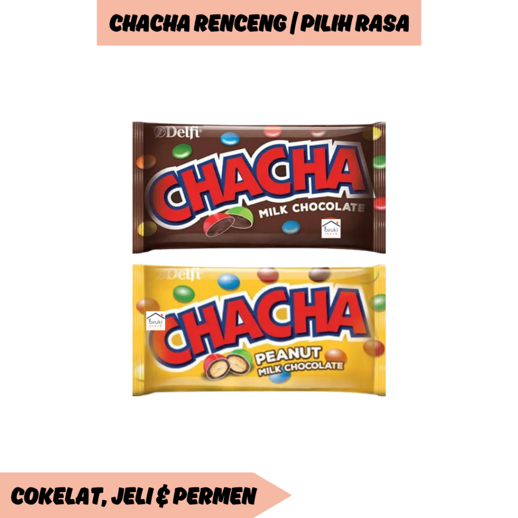 

ChaCha Delfi Renceng Coklat Warna Warni Berbagai Varian Pilih Rasa