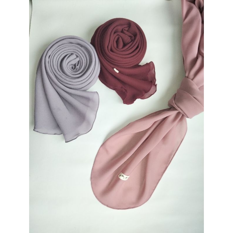 ISN_Hijab By.Irma || Hijab Malay Scraf 2 Oval size 130x130 CM - Hijab Polycotton Premium 130x130 - H