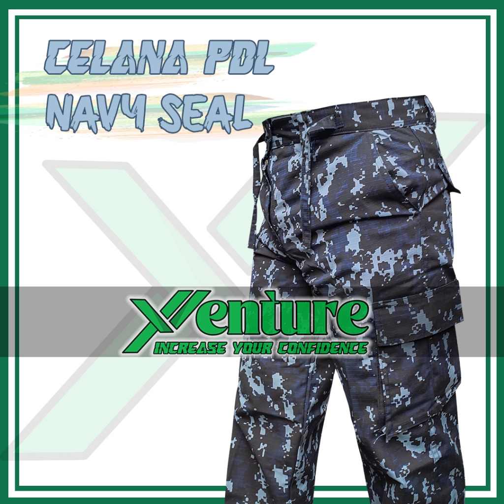 Celana Panjang Pdl Standar Reguler Loreng Navy Seal Army Tentara AL US
