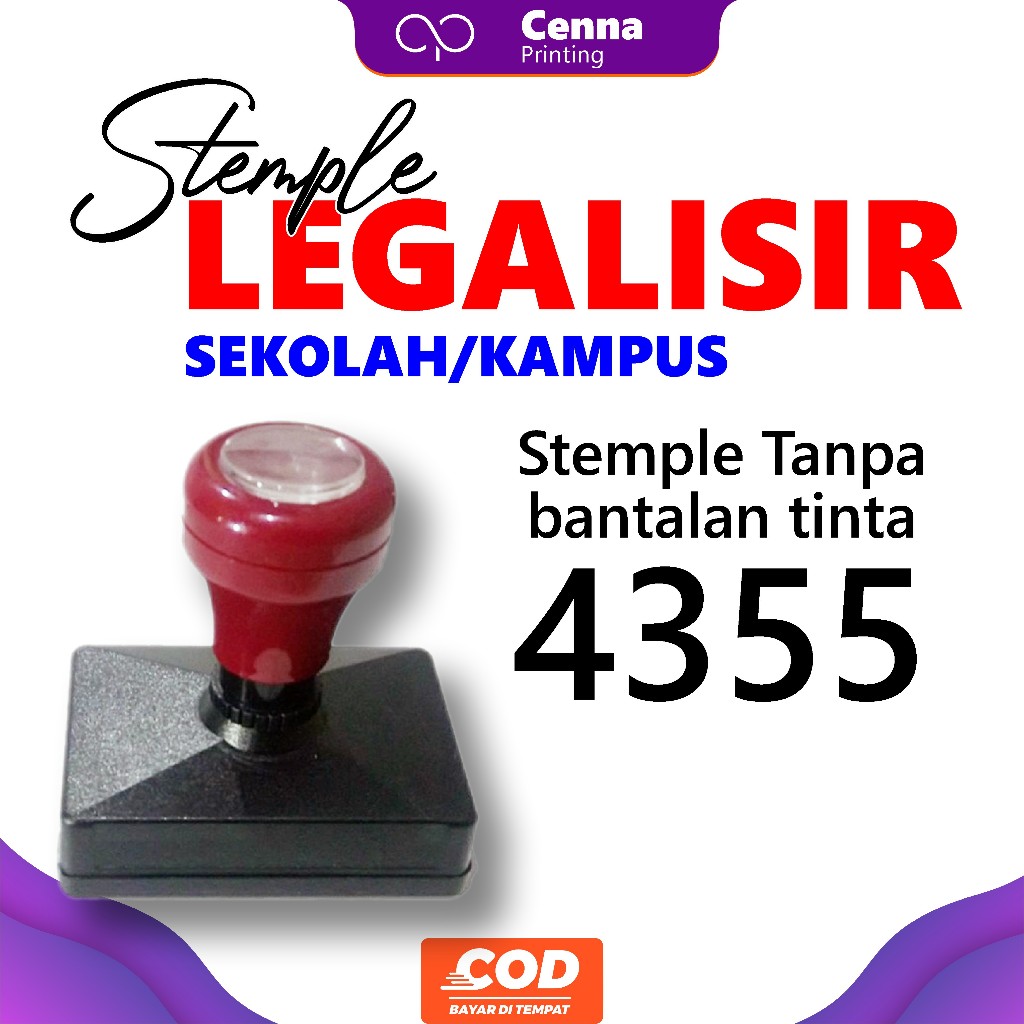 

Stemple Legalisir Sekolah/Kampus Tanpa Bantalan Tinta 4355