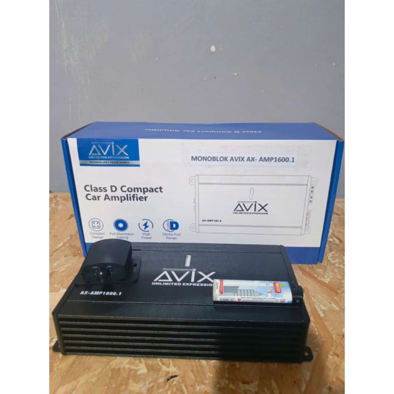 Monoblock AUDIO Mobil AVIX Type AX AMP 1600.1 New - Class D Monoblock