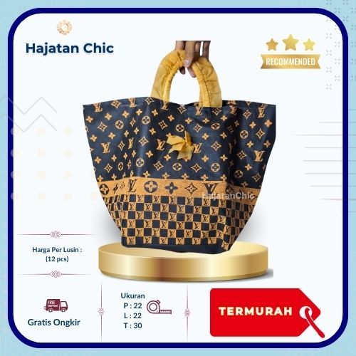

(12 Pcs) Tas Hajatan Chic Pita Mewah