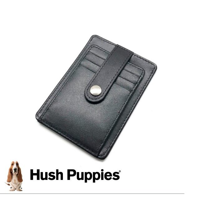 Hush Puppies Genuine Leather Foldup Clip Card wallet dompet Kartu pria hss