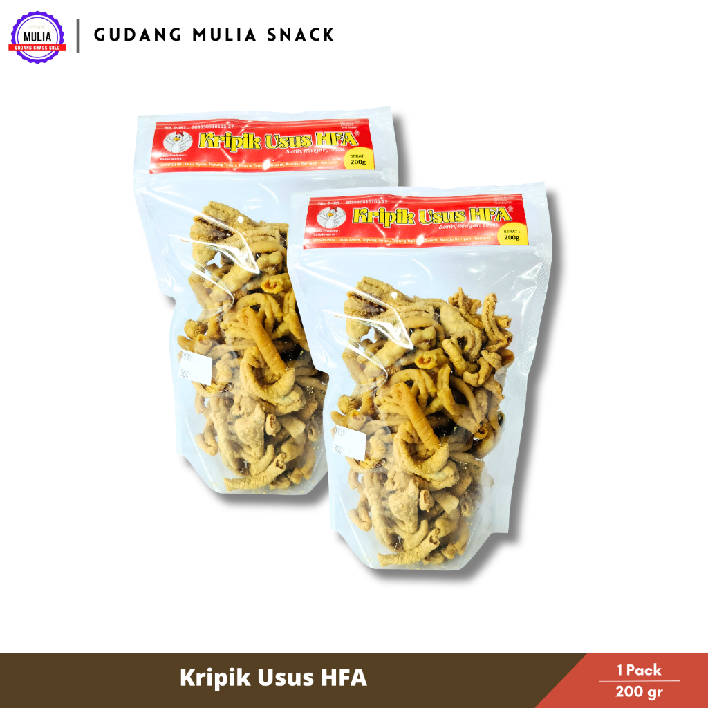 

Kripik Usus HFA | Keripik Gurih Renyah