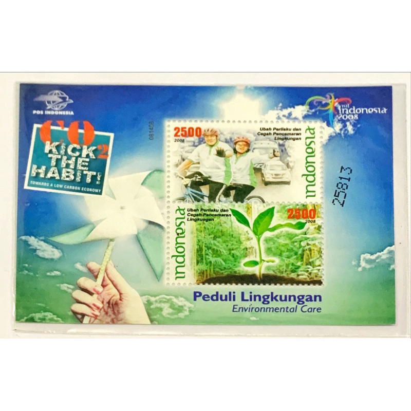 

PRANGKO INDONESIA 2008 SS PEDULI LINGKUNGAN MNH.