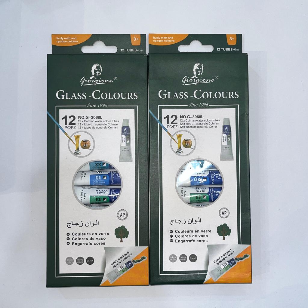 

Giorgione Glass Colours Paint Set 12 Warna 6 ML