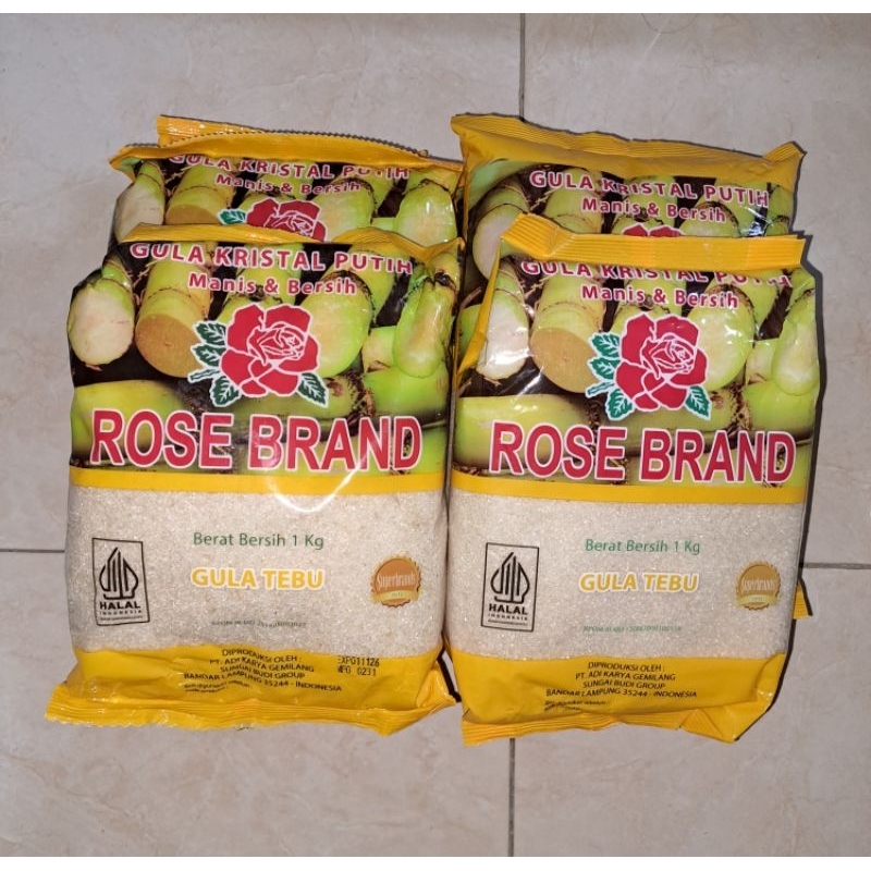 

Gula Pasir 1kg Rose Brand Premium Kuning Hijau