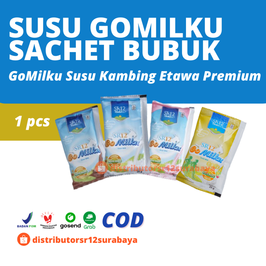 

Sachet Gomilku Renteng Original Cokelat Strawberry Gold 1pcs isi 25gr SR12 Go Milku Renceng Saset