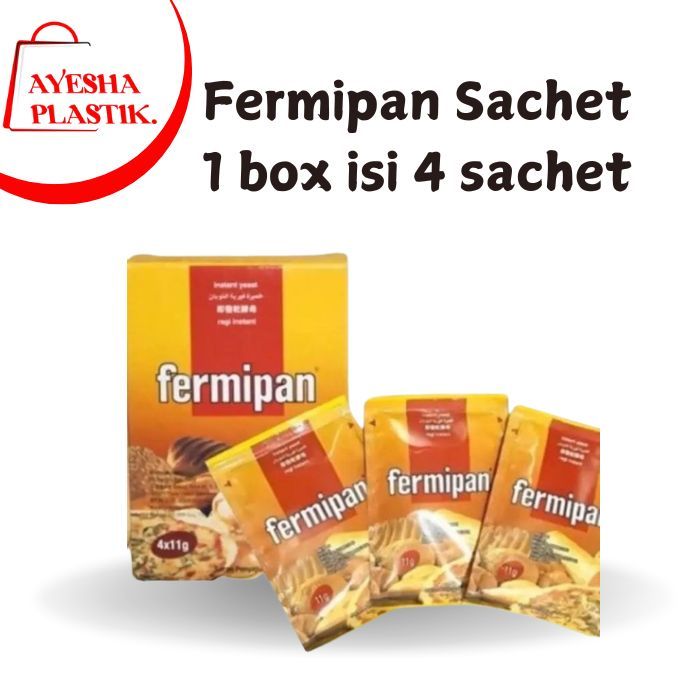 

Fermipan 4 X 11gr 1 box isi 4 sahcet/fermipan 1 box isi 4 sachet