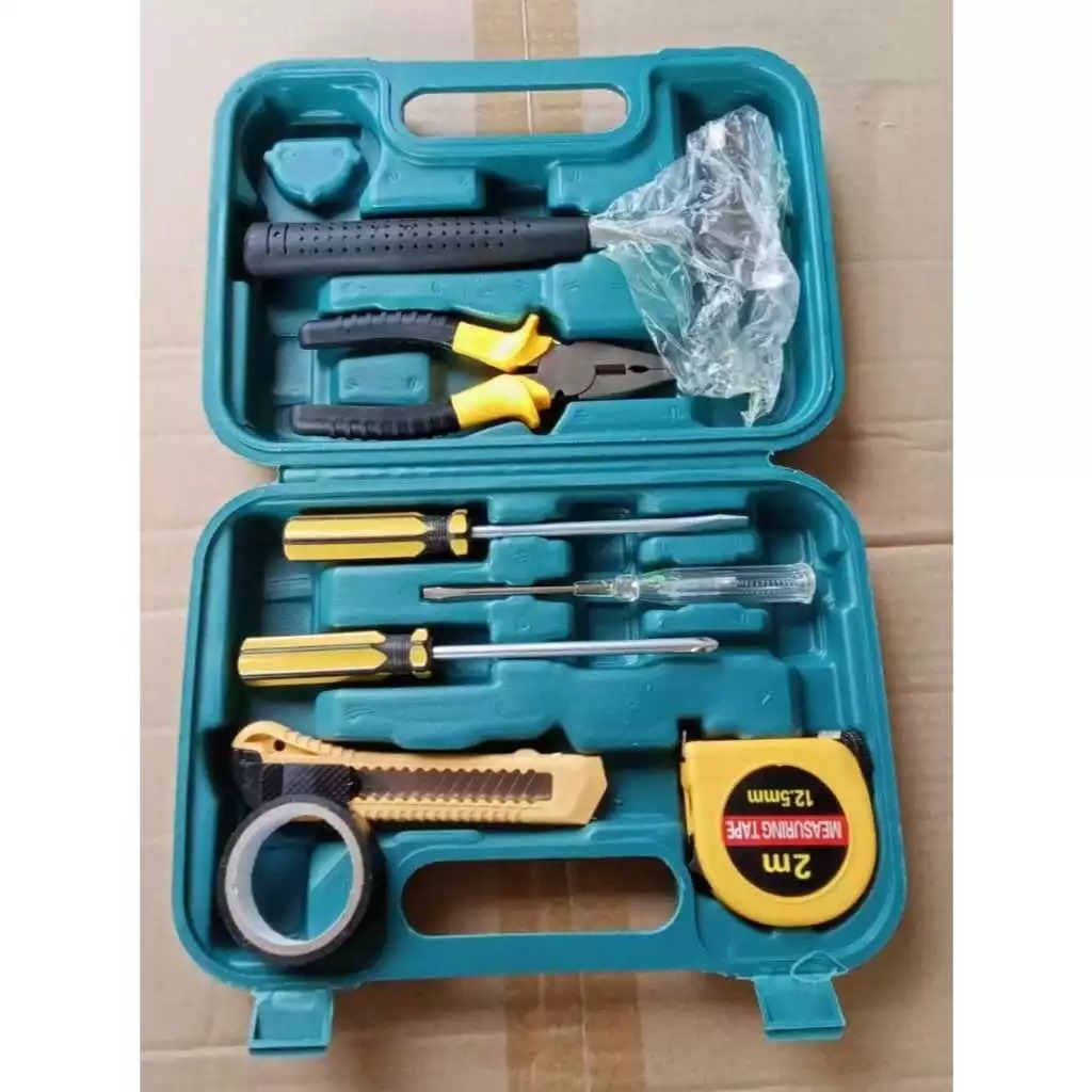 Tool Box Set Alat Tukang Perkakas Repairing Tool Set 9 in 1 Servis Maintenance Alat Service Mobil AC