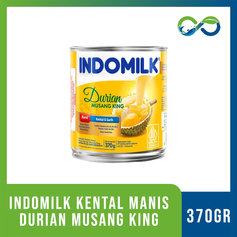 

[AquaEcoFarm] Indomilk susu Kental Manis Rasa Durian Musang King 370g kaleng Bandung