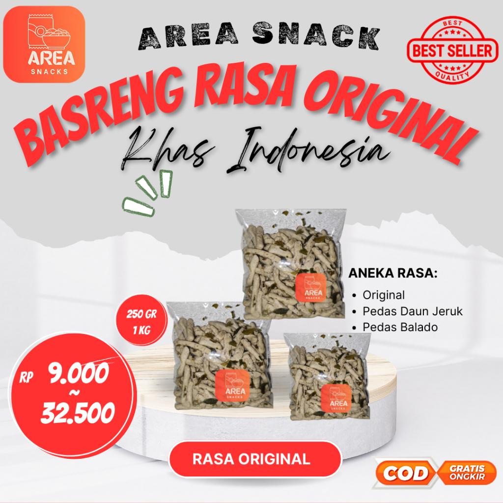 

BASRENG ORIGINAL DAUN JERUK ASIN RENYAH SUPER GURIH