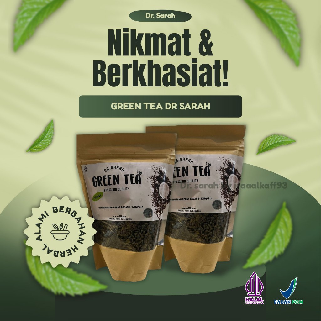 

Green Tea Dr Sarah Teman Santai Yang Sehat