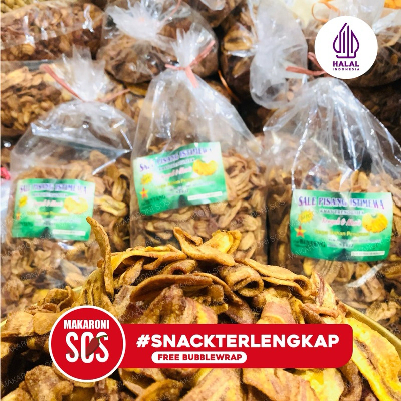 

Sale Pisang Crispy 500Gr | 1/2Kg Keripik Sale Khas Cilacap Gurih Renyah Rasa Asem Manis