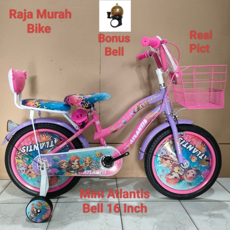 Sepeda Anak Perempuan 16 Inch Atlantis Bell Sepeda Anak Mini Atlantis Bell
