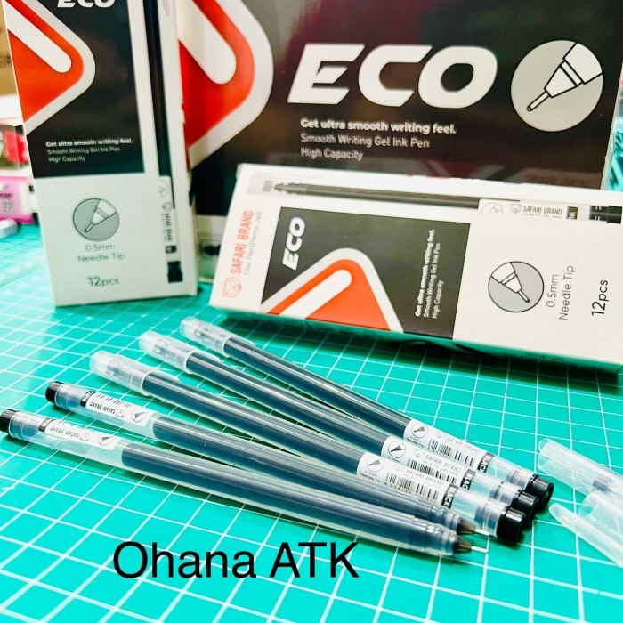 

( 1 PACK ) New Jell SF-1020ECO Pulpen Bolpoint Bolpen Pena Gell Gel Jel Pen Grosir Murah Obral Ekonomis 0.4mm merk Safari Lusinan isi 12 pcs