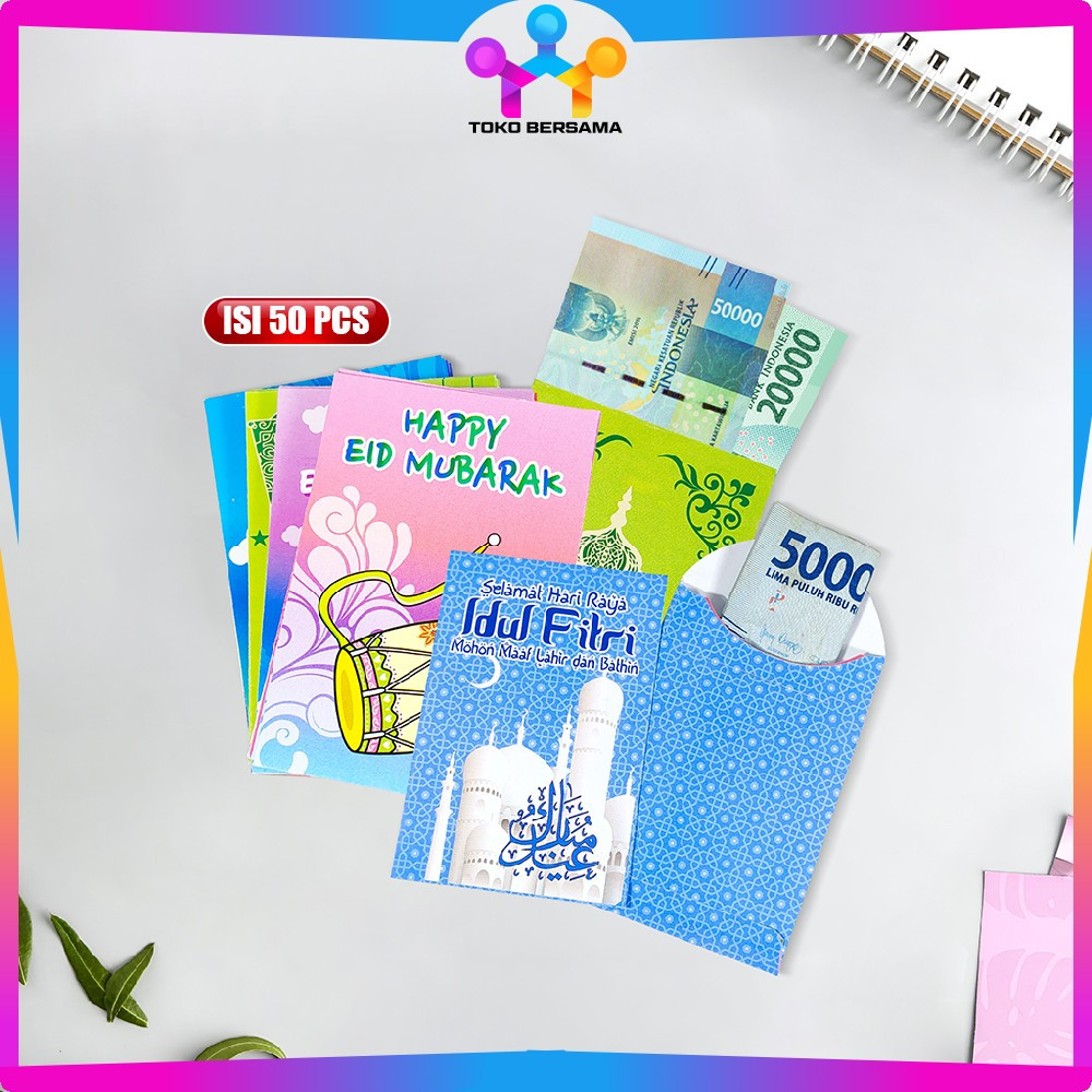 

Amplop THR Lebaran Isi 50PCS Motif Karakter Kartun / Set Angpao Uang Hari Raya Idul Fitri / Ampau Eid Mubarak Lucu Toko Bersama C823