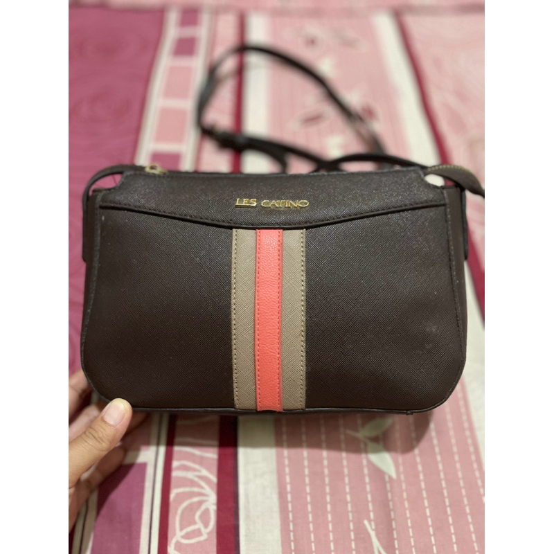 Preloved Tas Les Catino warna coklat